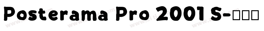 Posterama Pro 2001 S字体转换